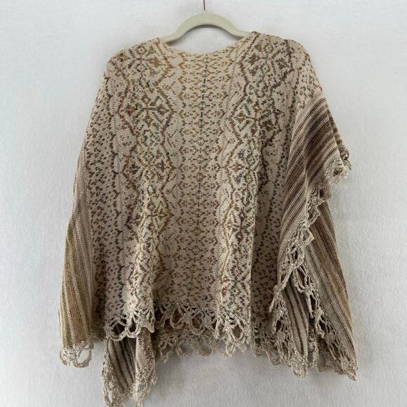 Free People Casablanca Cape Poncho Size Medium - Picture 4 of 6